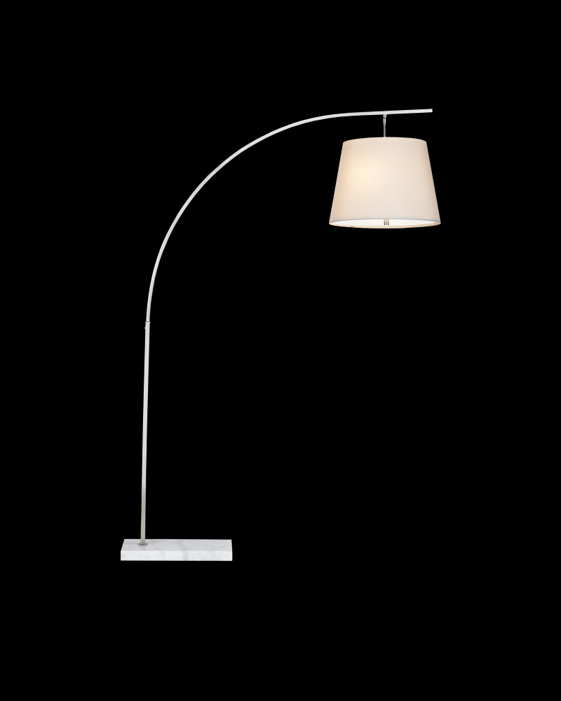 Cloister Medium Nickel Floor Lamp