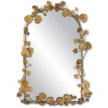 Currey 1000-0115 - Vinna Arch Brass Leaves Mirror
