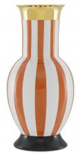 Currey 1200-0391 - De Luca Large Coral Strip Vase