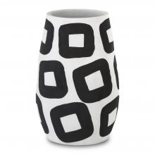 Currey 1200-0606 - Pagliacci Large Black & White Vase