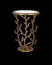  4000-0141 - Coral Brass Accent Table