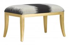 Currey 7000-0232 - Garson Gold Ottoman, Otunga Kona