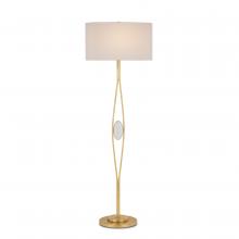Visual Comfort Modern 700PRTKRMBNB-LED930 Karam Modern Natural Brass LED  Lighting Table Lamp