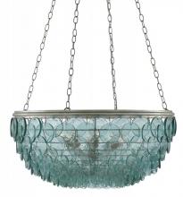 Currey 9000-0140 - Quorum Small Recycled Glass Chandelier