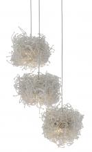 Currey 9000-0696 - Birds Nest 3-Light Round Multi-Drop Pendant