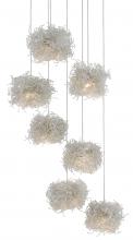 Currey 9000-0697 - Birds Nest 7-Light Round Multi-Drop Pendant