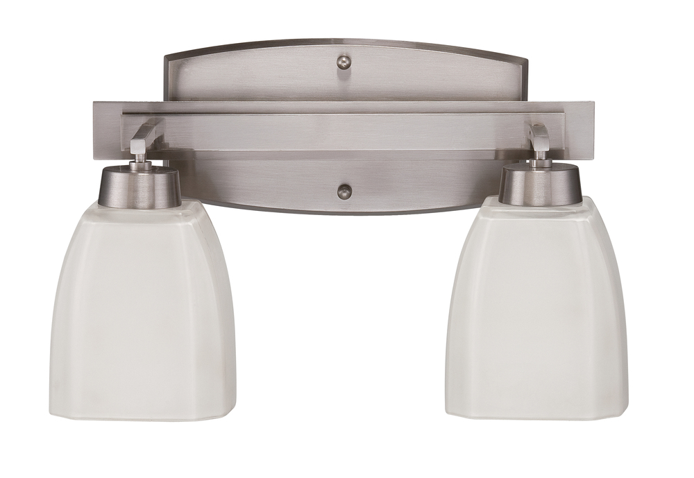 Bridwell 2 Light Vanity in Brushed Polished Nickel