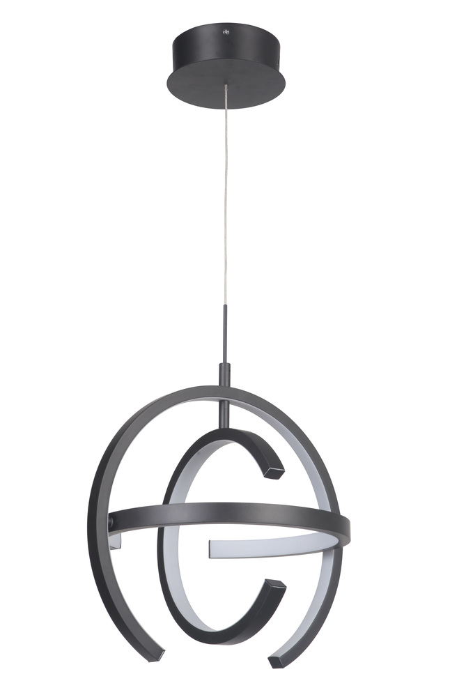 Dolby 1 Light LED Pendant in Matte Black