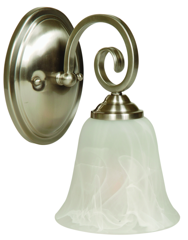 Cecilia 1 Light Wall Sconce in Brushed Polished Nickel