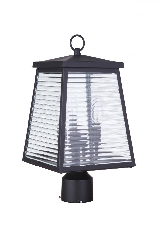 Armstrong 3 Light Outdoor Post Mount in Midnight