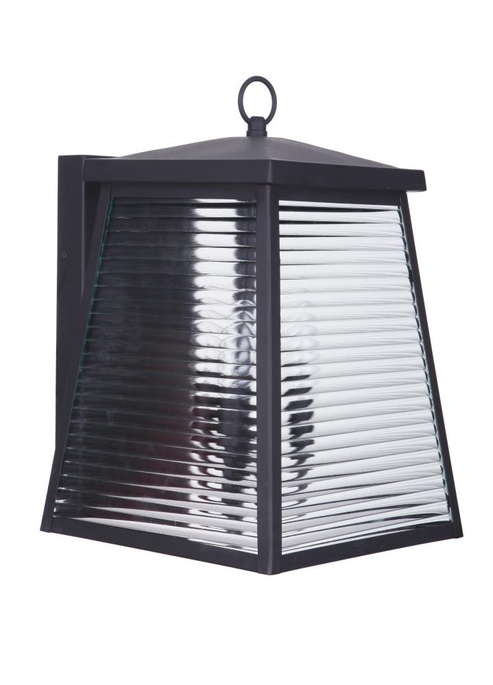 Armstrong 3 Light Large Outdoor Wall Lantern in Midnight