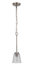  50291-BNK - Tyler 1 Light Mini Pendant in Brushed Polished Nickel