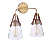  51362-VB - Hagen 2 Light Wall Sconce in Vintage Brass