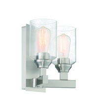  53162-BNK - Chicago 2 Light Wall Sconce in Brushed Polished Nickel