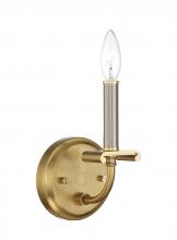 Craftmade 54861-BNKSB - Stanza 1 Light Wall Sconce in Brushed Polished Nickel/Satin Brass