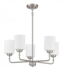 Craftmade 56025-BNK - Stowe 5 Light Chandelier in Brushed Polished Nickel