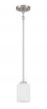  56091-BNK - Stowe 1 Light Mini Pendant in Brushed Polished Nickel