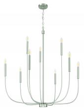  59829-BNK - Traci 9 Light Chandelier in Brushed Polished Nickel