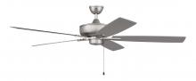 Craftmade S60BN5-60BNGW - 60" Super Pro 60 in Brushed Nickel w/ Brushed Nickel/Greywood Blades