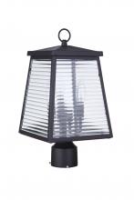 Craftmade ZA4115-MN - Armstrong 3 Light Outdoor Post Mount in Midnight