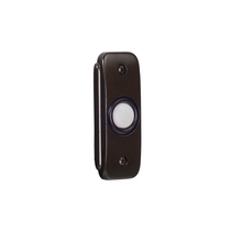  BR2-BZ - Recessed Mount Stepped Rectangle LED Lighted Push Button in Bronze