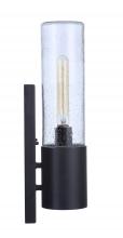 Craftmade ZA3900-MN-LED - Sabre 1 Light Outdoor Wall Lantern w/ LED Accent in Midnight