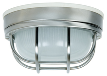 Craftmade Z394-SS - Round Bulkhead 1 Light Small Flush/Wall Mount in Stainless Steel