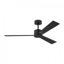  3RZR52MBK - Rozzen 52" Indoor/Outdoor Midnight Black Ceiling Fan with Handheld Remote Control