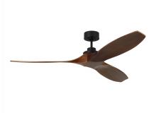 Visual Comfort & Co. Fan Collection 3CLNSM60MBK - Collins 60" Smart Indoor/Outdoor Black Ceiling Fan with Remote Control and Reversible Motor